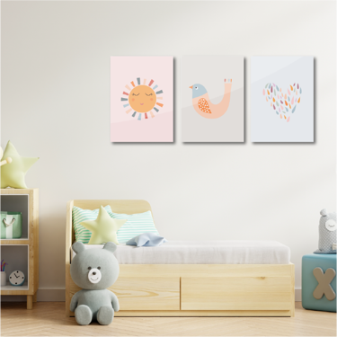 ACRYLIC PAINTINGS SET -  SUNSHINE